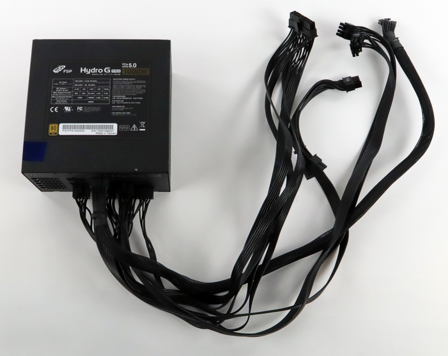 FSP Hydro G Pro 80Plus Gold 1000W PCIe 5.0 Modular ATX Power Supply