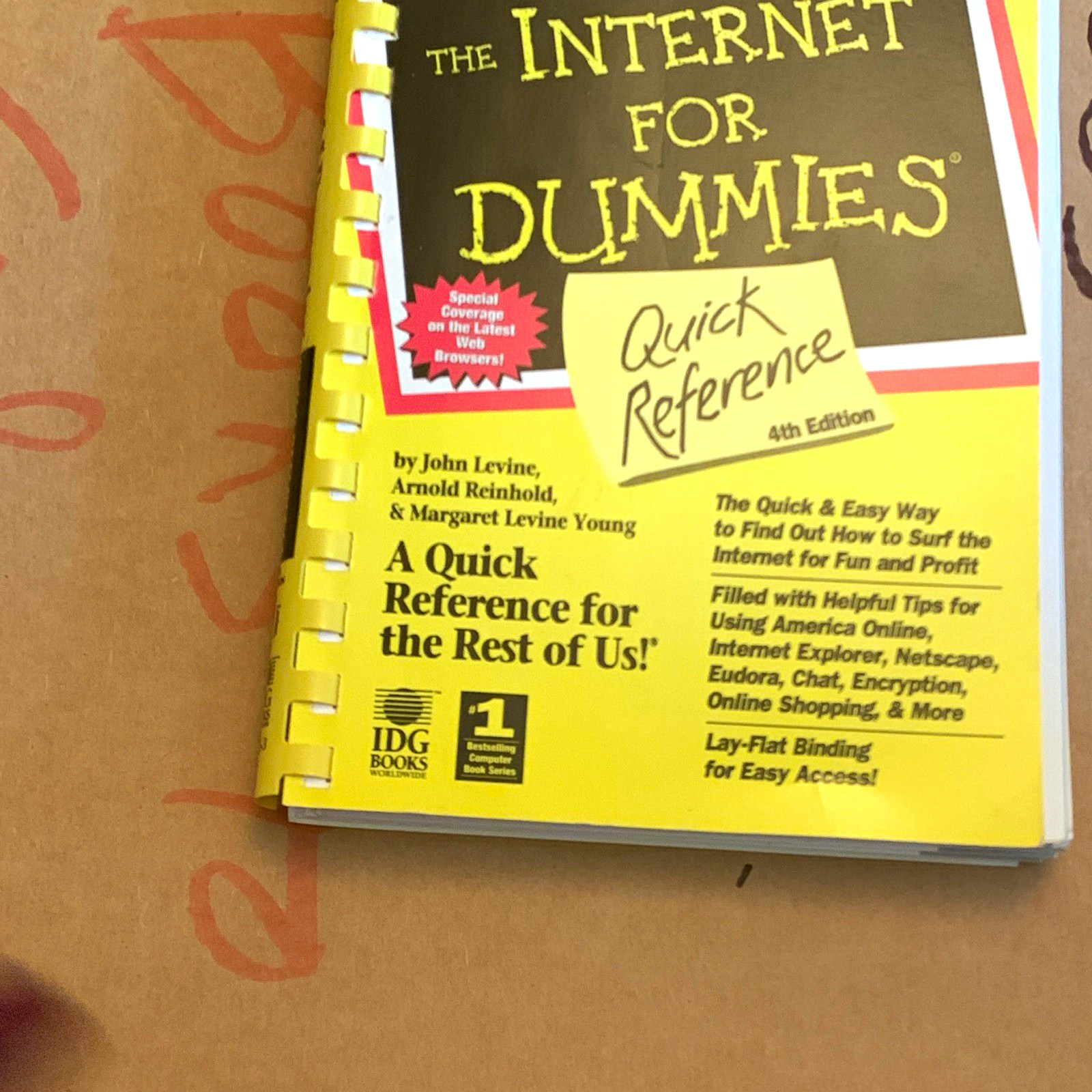IDG Books The Internet For Dummies Quick Reference 4th Edition Manual, English