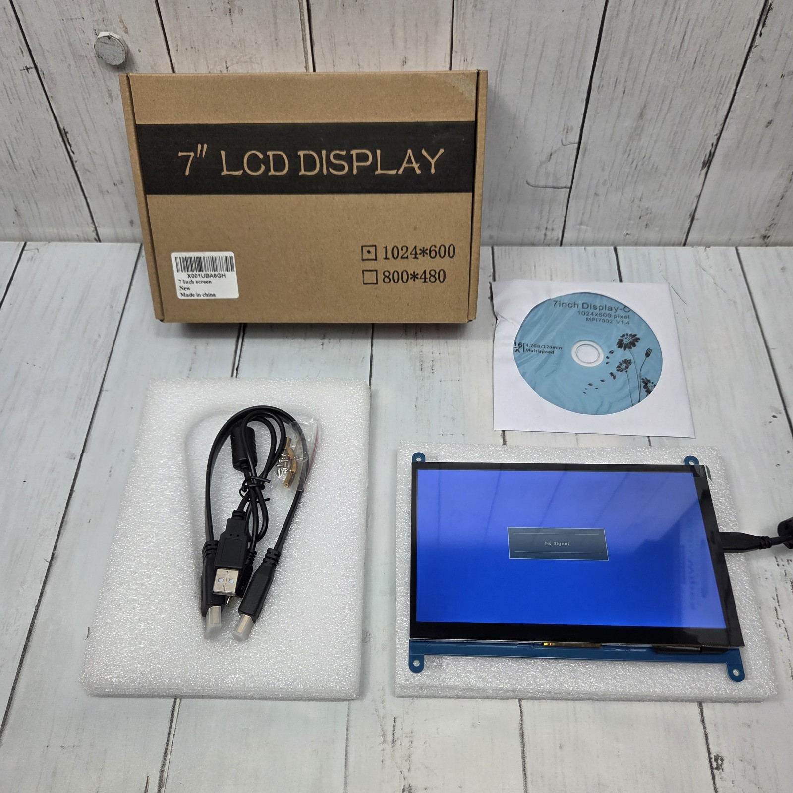 7 Inch LCD HDMI Display Screen 1024x600 Touch Screen Monitor for Raspberry Pi