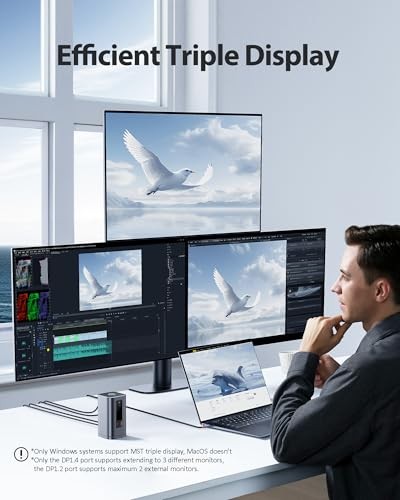 Baseus Spacemate Docking Station 11-in-1 with Triple Display for Windows