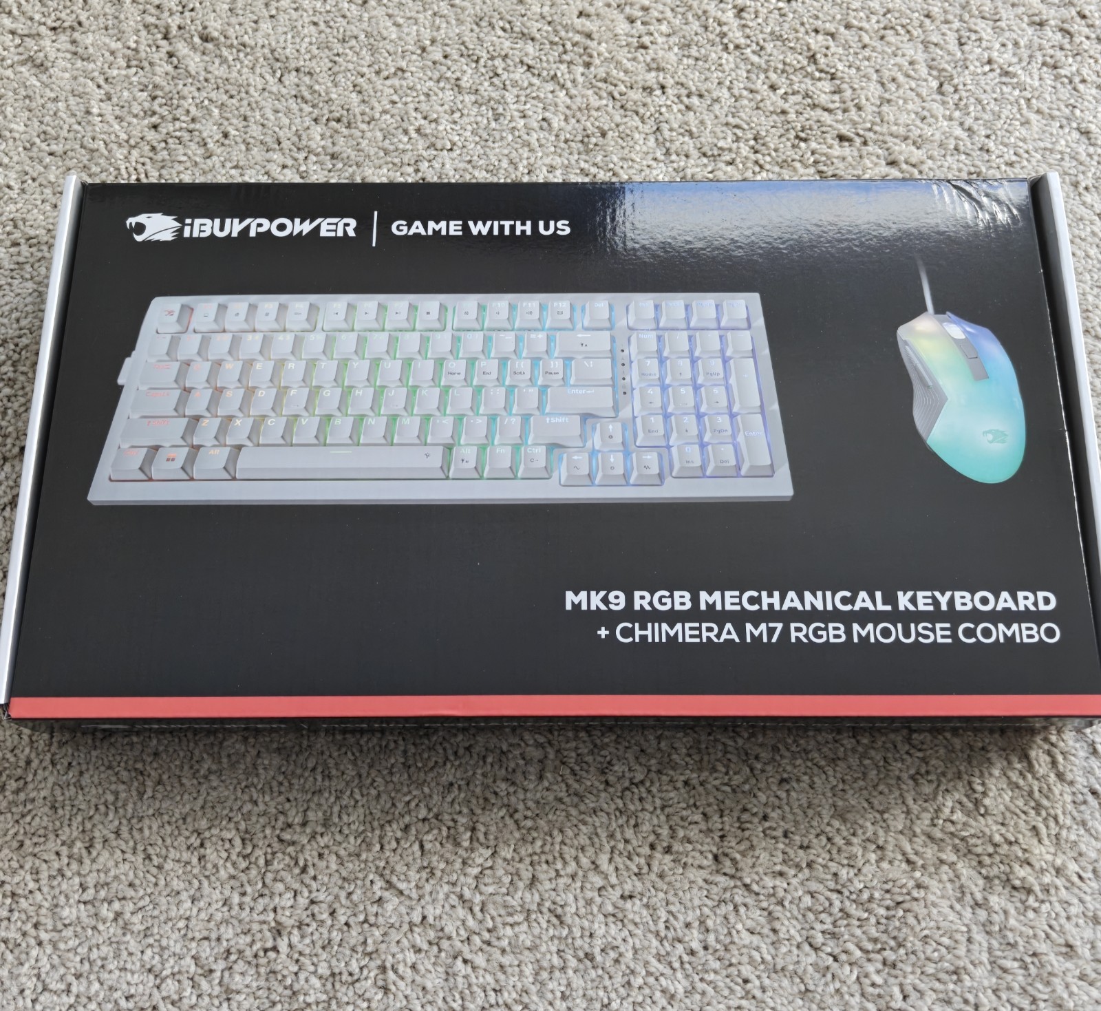 iBUYPOWER MK9 RGB Mechanical Keyboard and Chimera M7 RGB Mouse Combo White