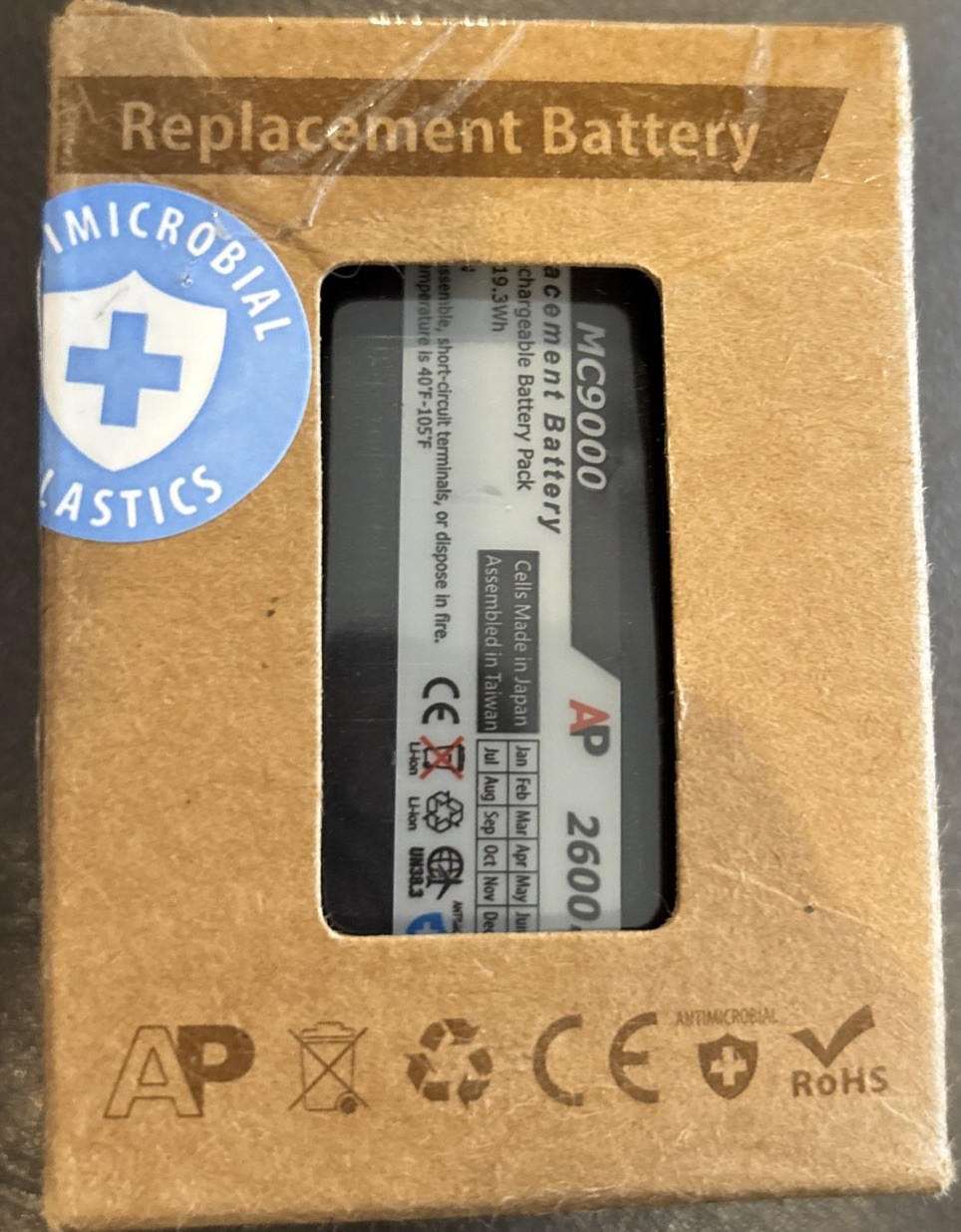Replacement battery for Motorola & Symbol MC9000 G/K Series 