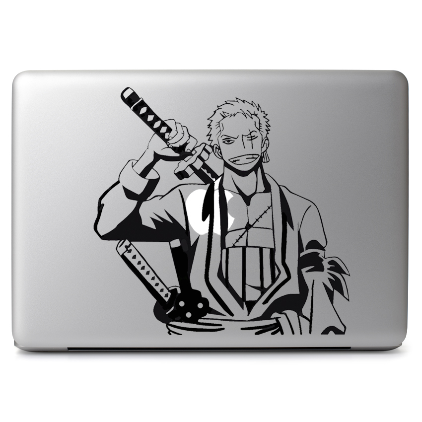 One Piece Roronoa Zoro Pirate Hunter for Macbook Laptop Wall Art Decal Sticker
