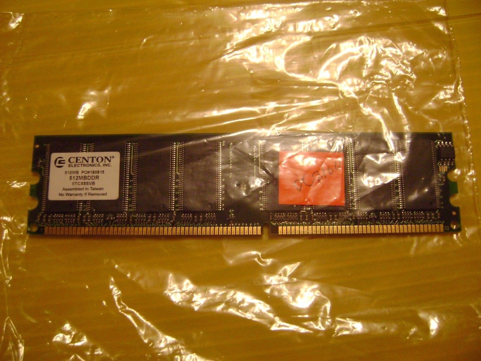 CENTON Memory 512MB DDR PO 03405 1 IITCX8SVB