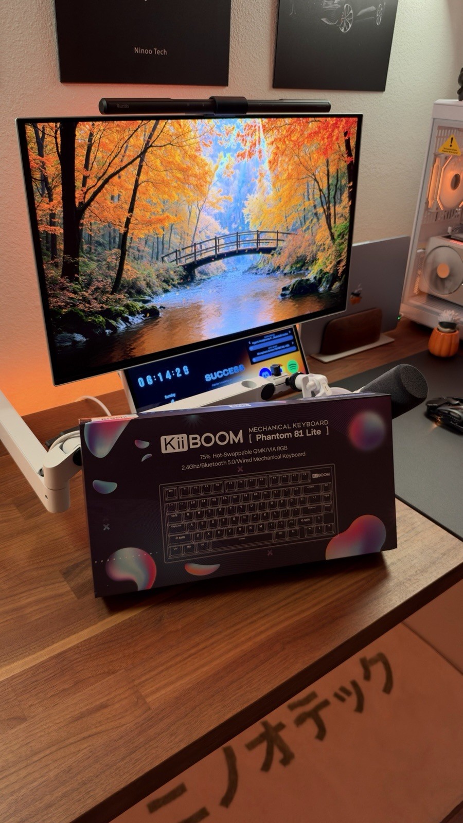 KiiBOOM Phantom 81 Lite Mechanical Hot-Swappable RGB Wired Wireless Bluetooth