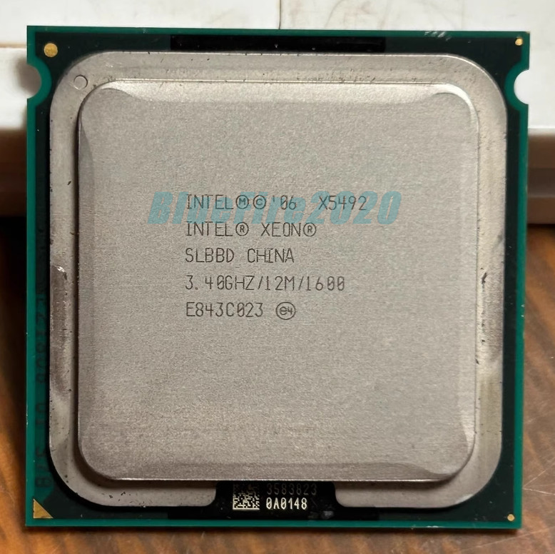 Intel Xeon X5492 SLBBD Clock 3.4GHz, 12M Cache, 4 Core, Socket LGA 771, 150W CPU