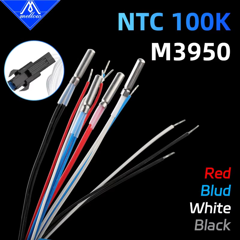 NTC 3950 100K Thermistor Replacement Sensor for 3D Printer Hotend Compatible wit