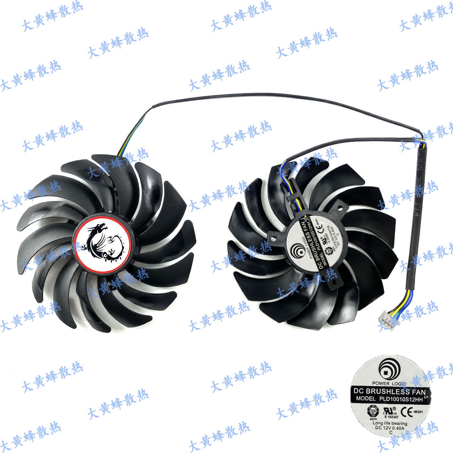 For MSI GTX1060 1070 1080 1080ti Red Dragon Graphics Card Fan PLD10010B12HH
