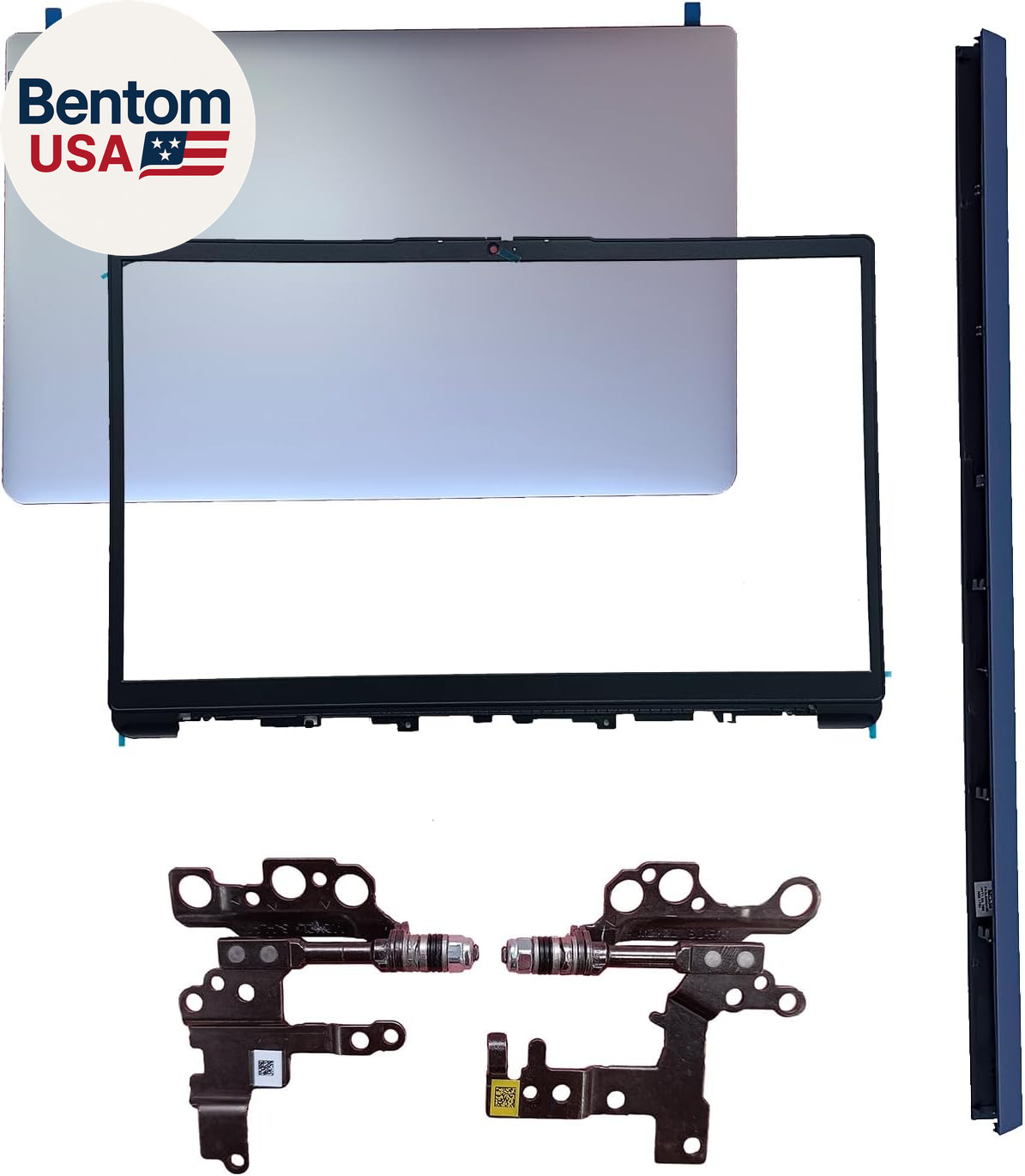 New Replacement Laptop Top Lid LCD Cover Back Rear Front Bezel Hinges with Hinge
