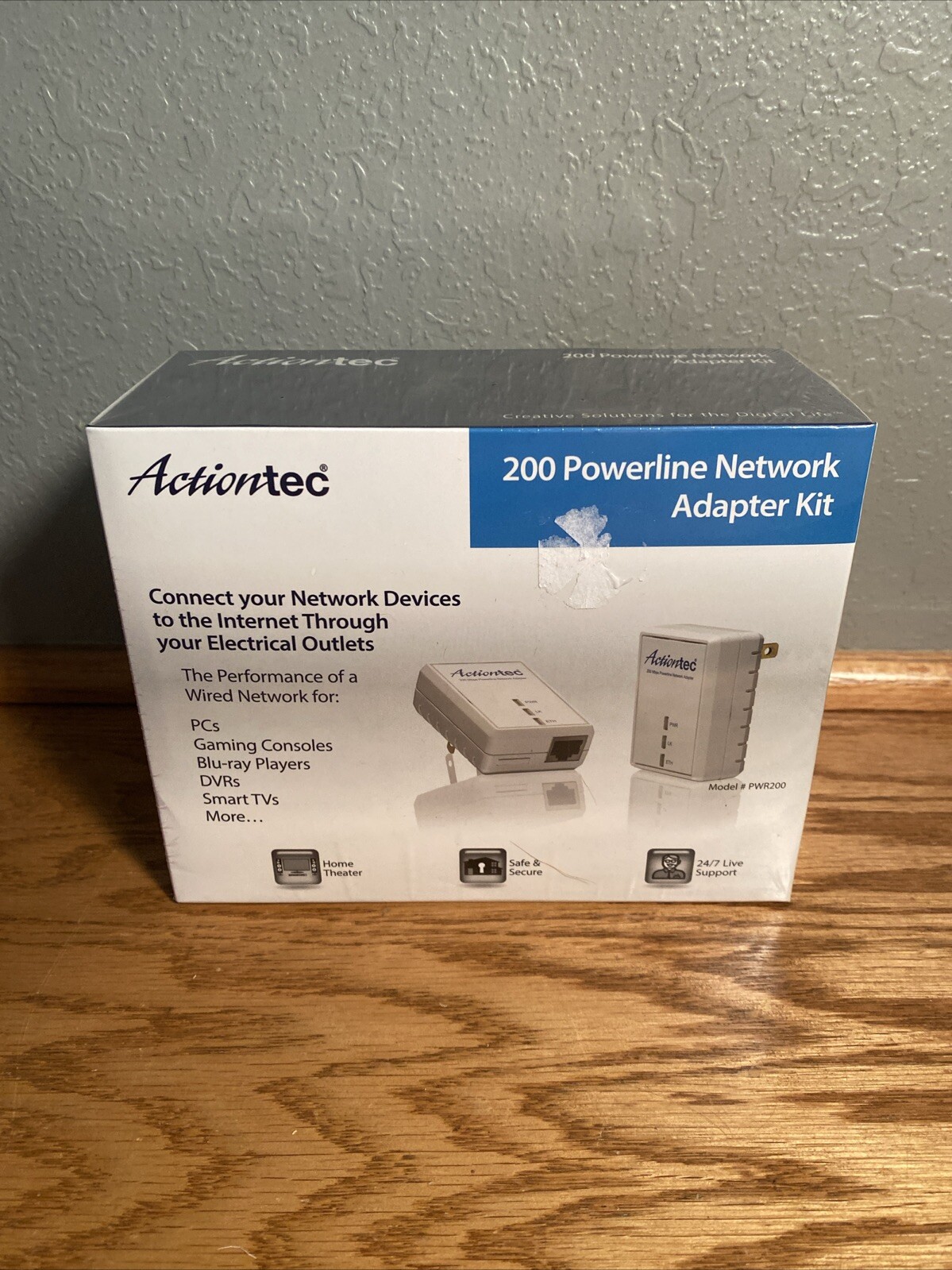 ACTIONTEC 200 Mbps Powerline Network Adapter Kit PWR200