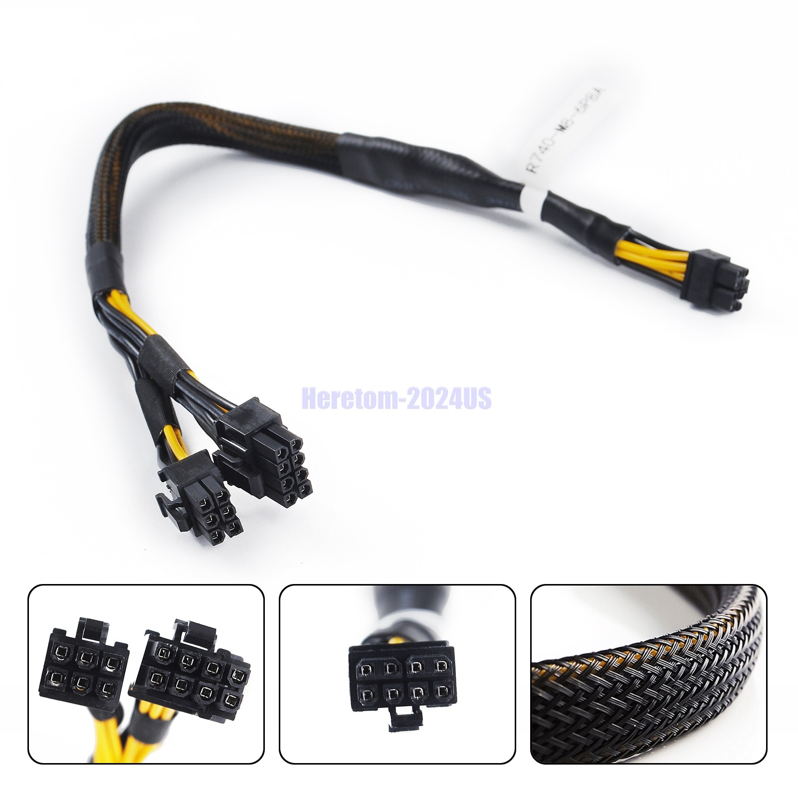 NEW Dell R740 R740XD Server 8-Pin to 6+8 Pin Riser to GPU Power Cable TR5TP USA