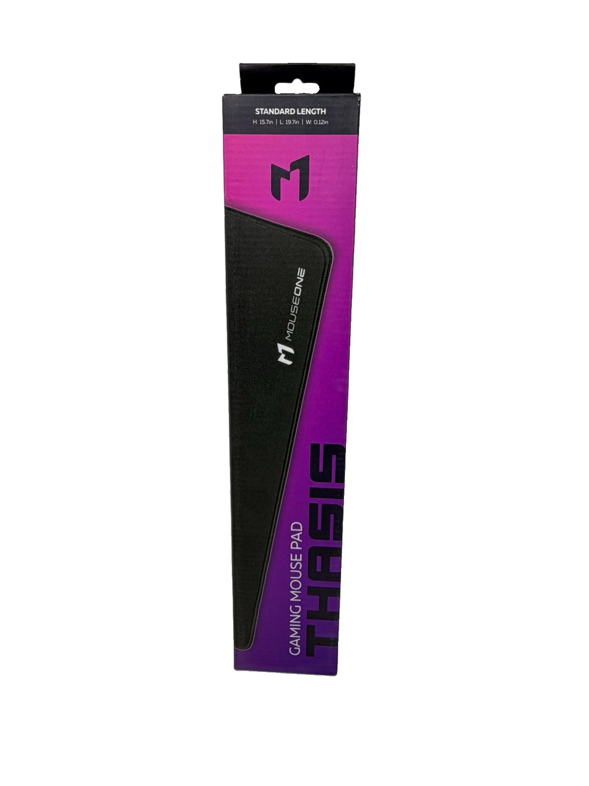 MouseOne Thasis Gaming Mouse Pad Standard Length 19.7x15.7 Black NIB