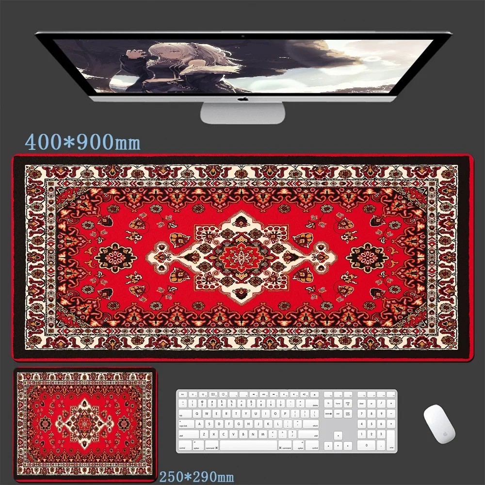 Large XXL Persian Style Mouse Pad Extended Desk Mat Office Gaming Table Pad
