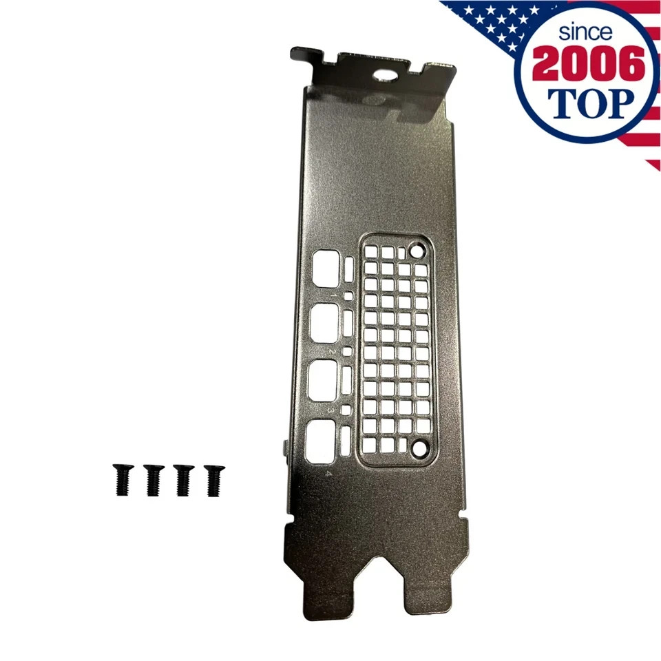 New Long Full Height Bracket for Nvidia Quadro RTX A2000 A4000 w/ Screws