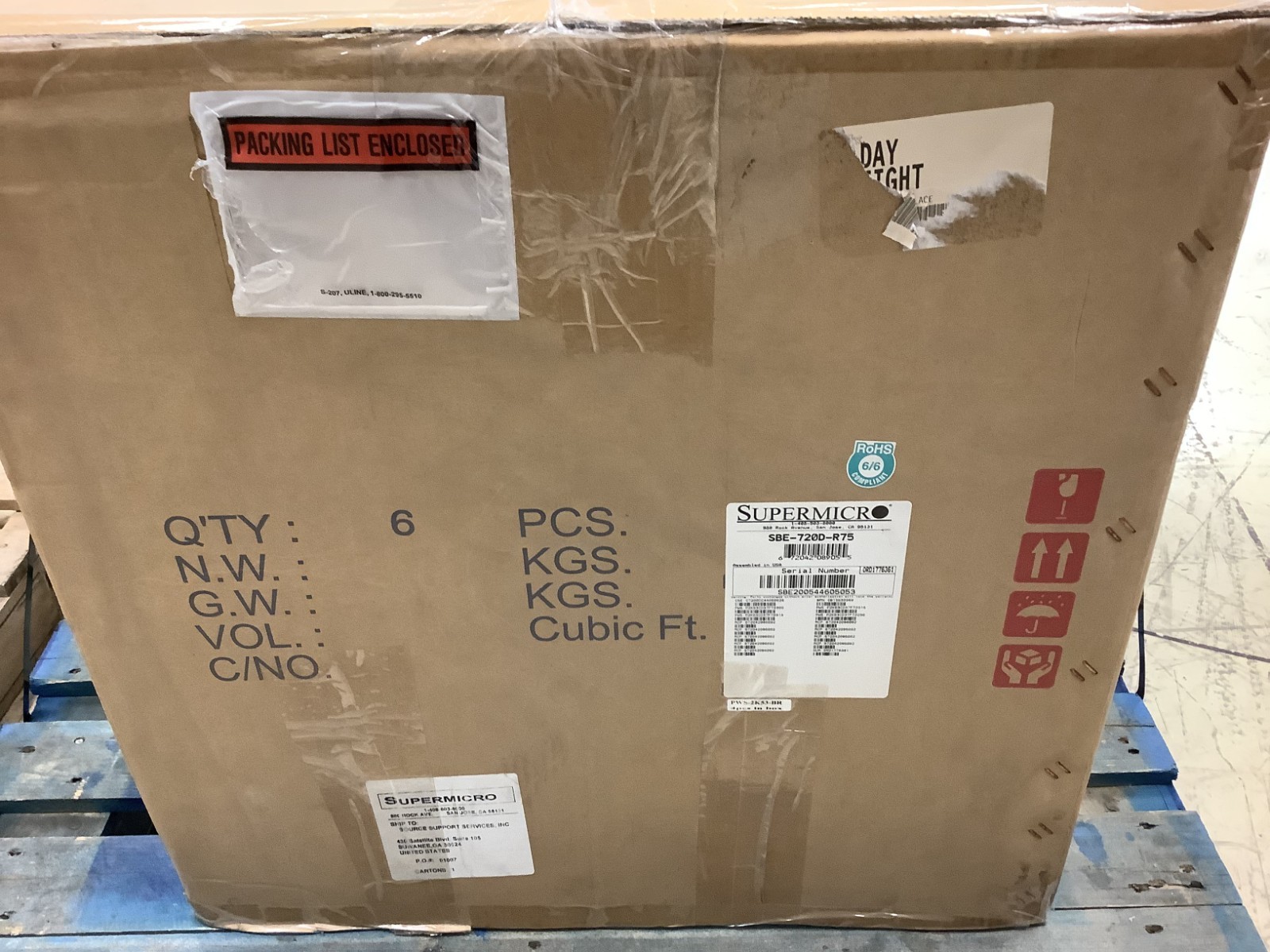 Supermicro SBE-720D-R75 7-Rack Rackmount Blade Server Enclosure L-Z