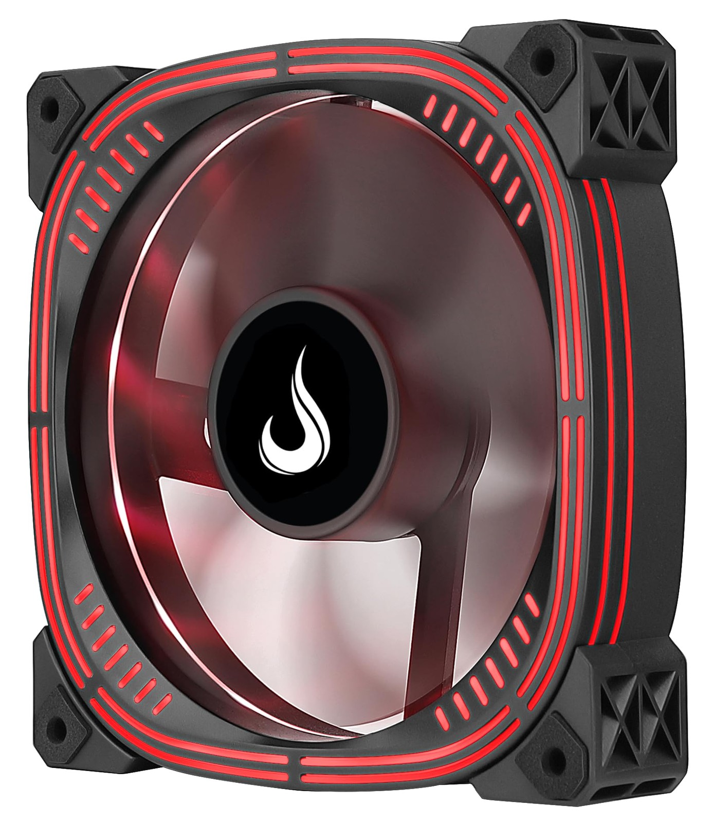 120mm RGB PC Case Fan 1500 RPM Silent Hydraulic Bearing Motherboard Sync - Black