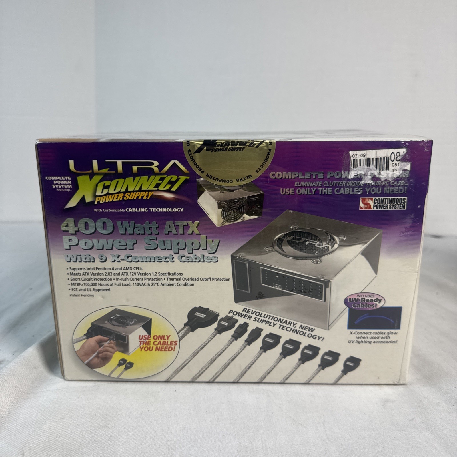 ULTRA Xconnect 400 Watt ATX Power Supply Computer NEW IN BOX