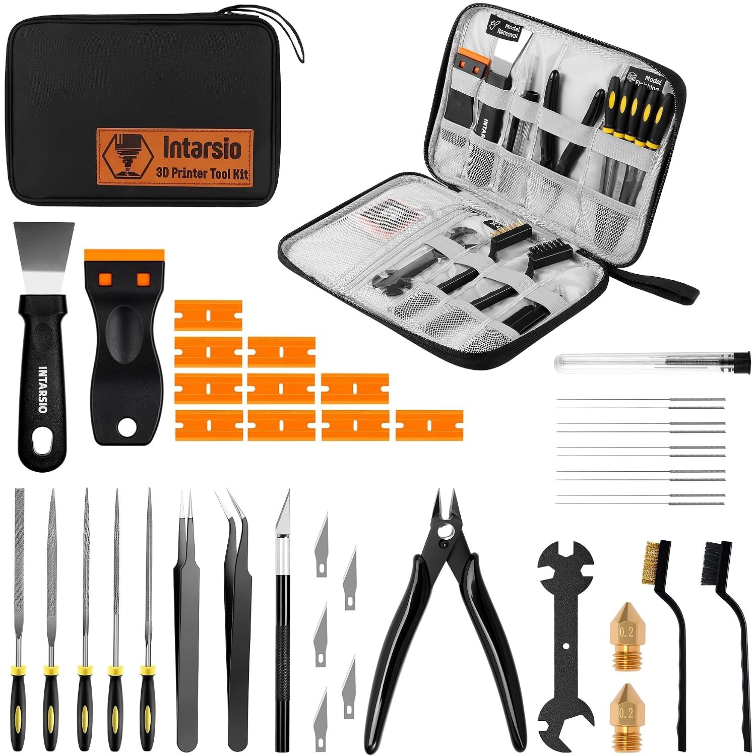 Kit de herramientas para impresora 3D, 34 piezas de accesorios para impresoras 3