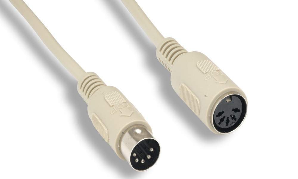 6FT Extension Cable DIN5 Male to Female Keyboard MIDI