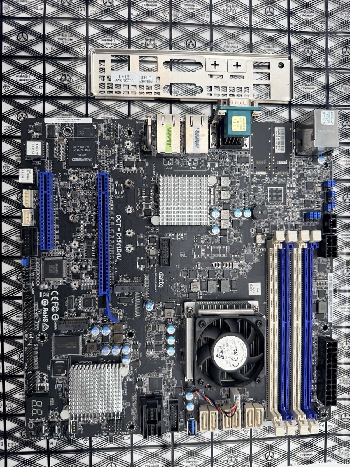 Asrock Rack Datto D1541D4U-2T8R Motherboard NAS Xeon D-1541 10Gbe DDR4 SAS3008
