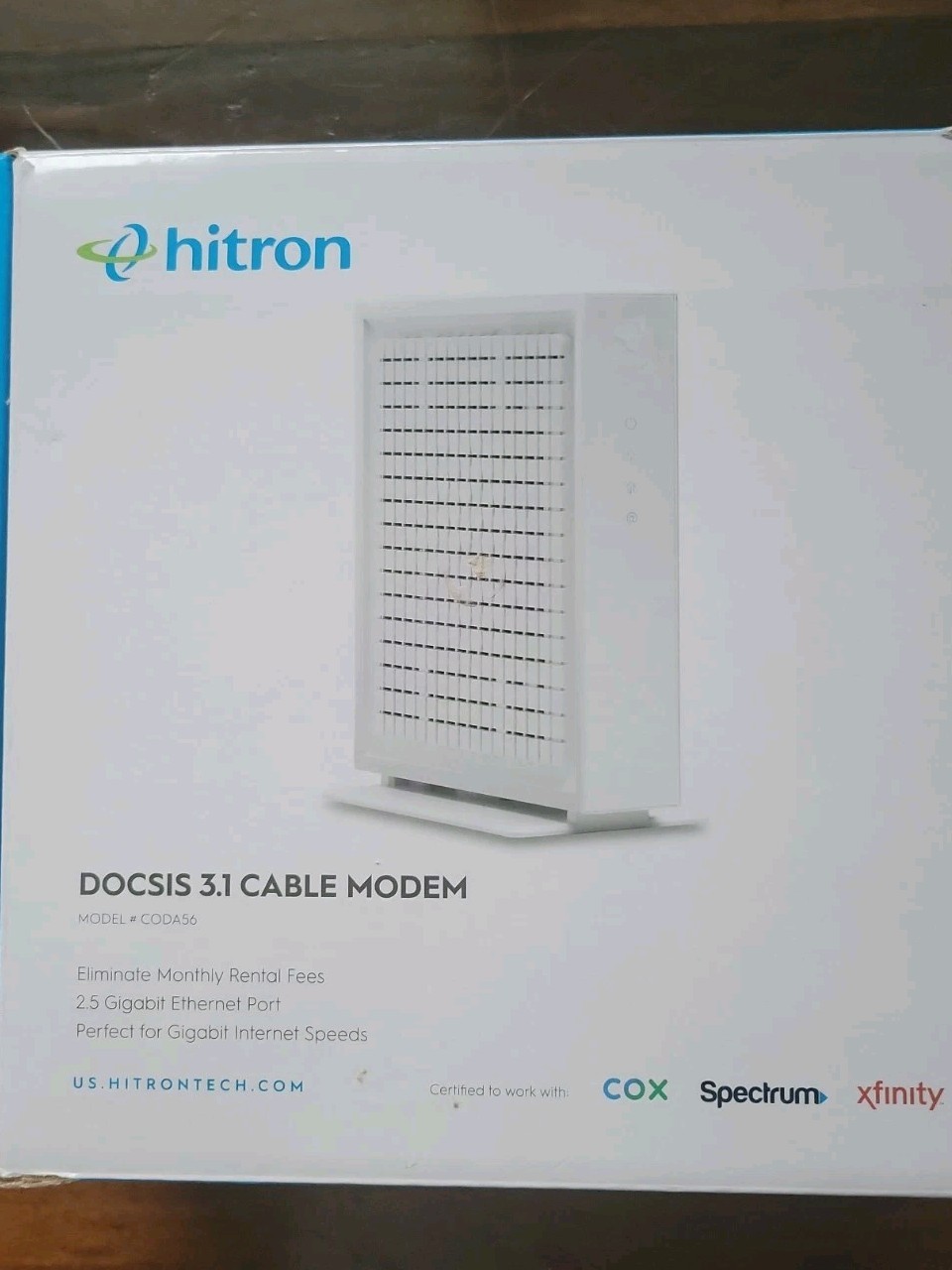 HITRON CODA56 2.5 GBPS DOCSIS 3.1 Cable Modem (works with Spectrum)