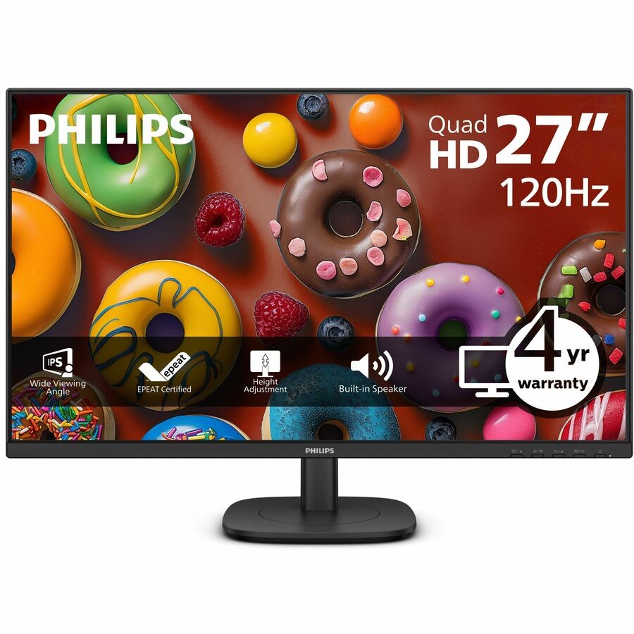 Philips 27B2N3500J 27" Class WQHD LED Monitor Black 2560x1440 4ms 120Hz