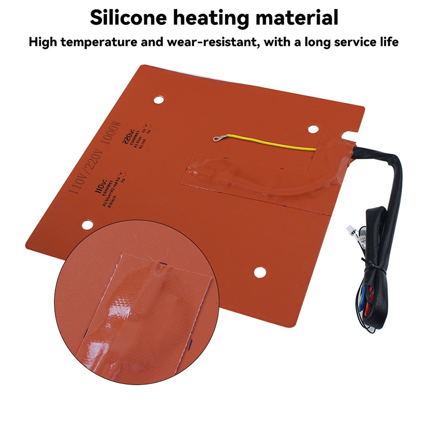 Dual-Voltage Silicone Fast Heating Pad for Anycubic Kobra S1 Combo 3D Printer