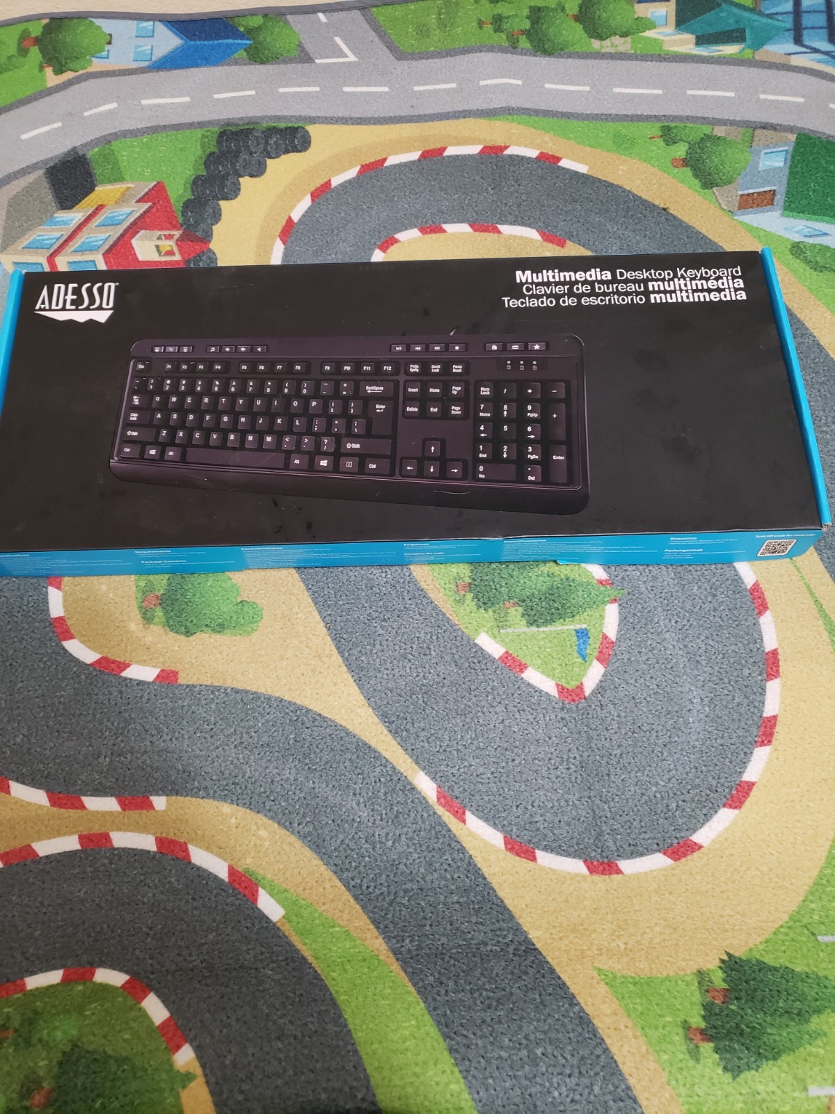 Adesso AKB-132UB Multimedia Desktop Keyboard Black