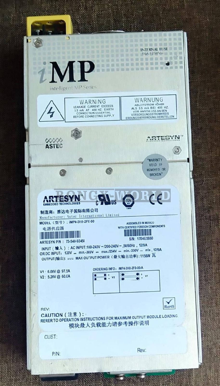 1PCS ARTESYN POWER SUPPLY IMP4-3H0-2F0-00 73-540-9345I USED