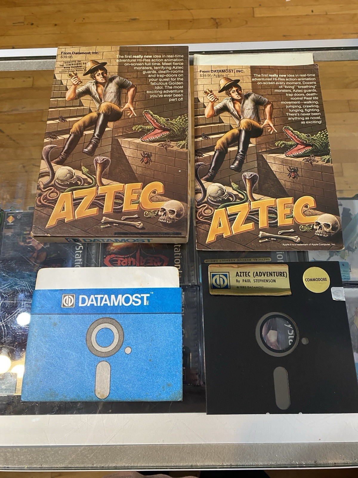 1982 Aztec (Adventure) - Commodore 64  - by Datamost & Paul Stephenson