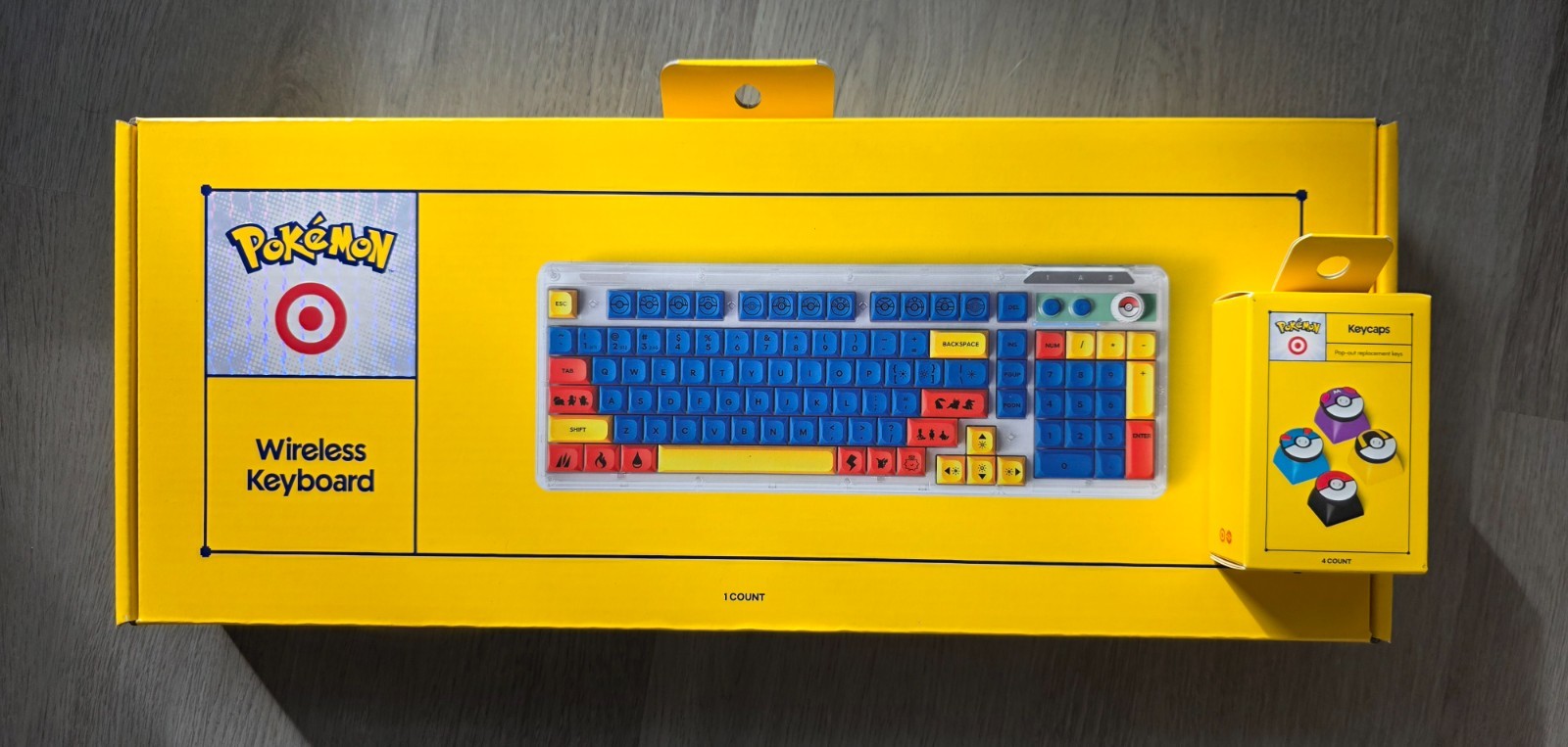 Pokémon x Target - Wireless Keyboard and Keycaps Set IN HAND FAST SHIP