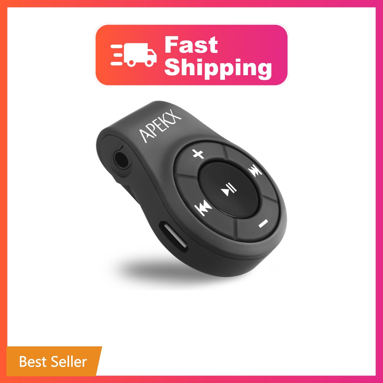 APEKX Clip Bluetooth Audio Receiver Small
