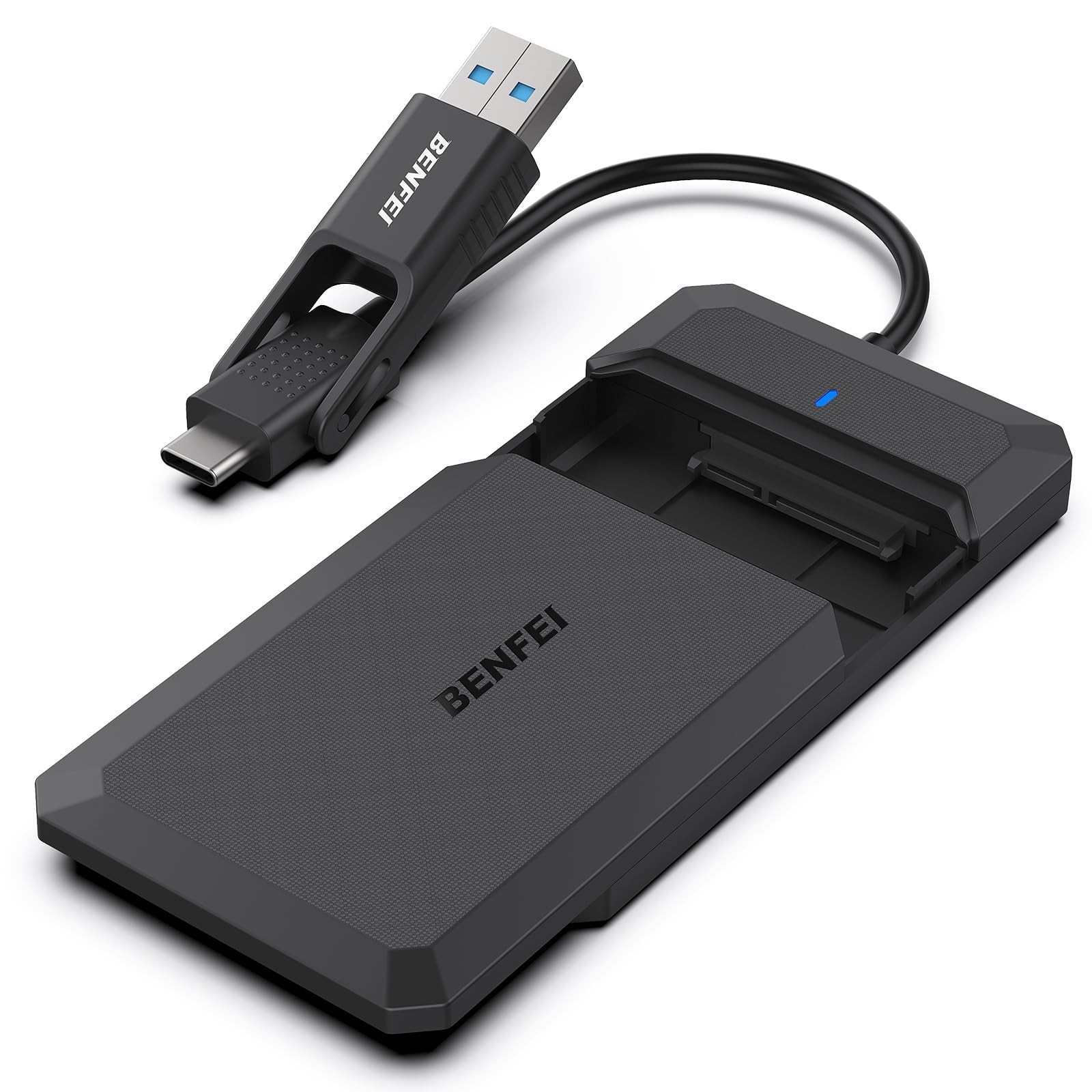 BENFEI 2.5 Inch SATA to USB Tool Free External Hard Drive Enclosure, USB Type...
