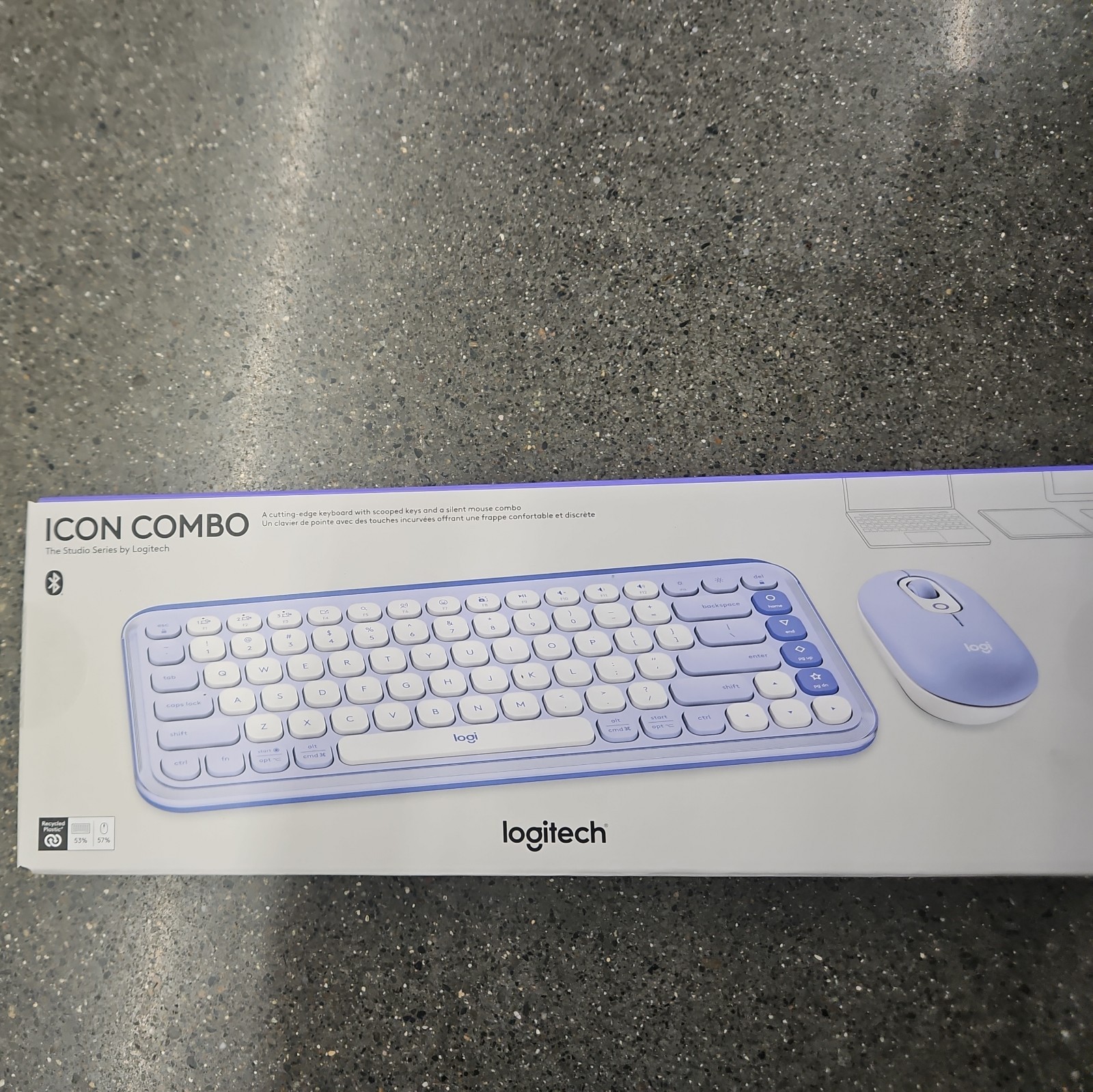 Logitech Icon Combo White/Blue 920-013888 For PC and Mac