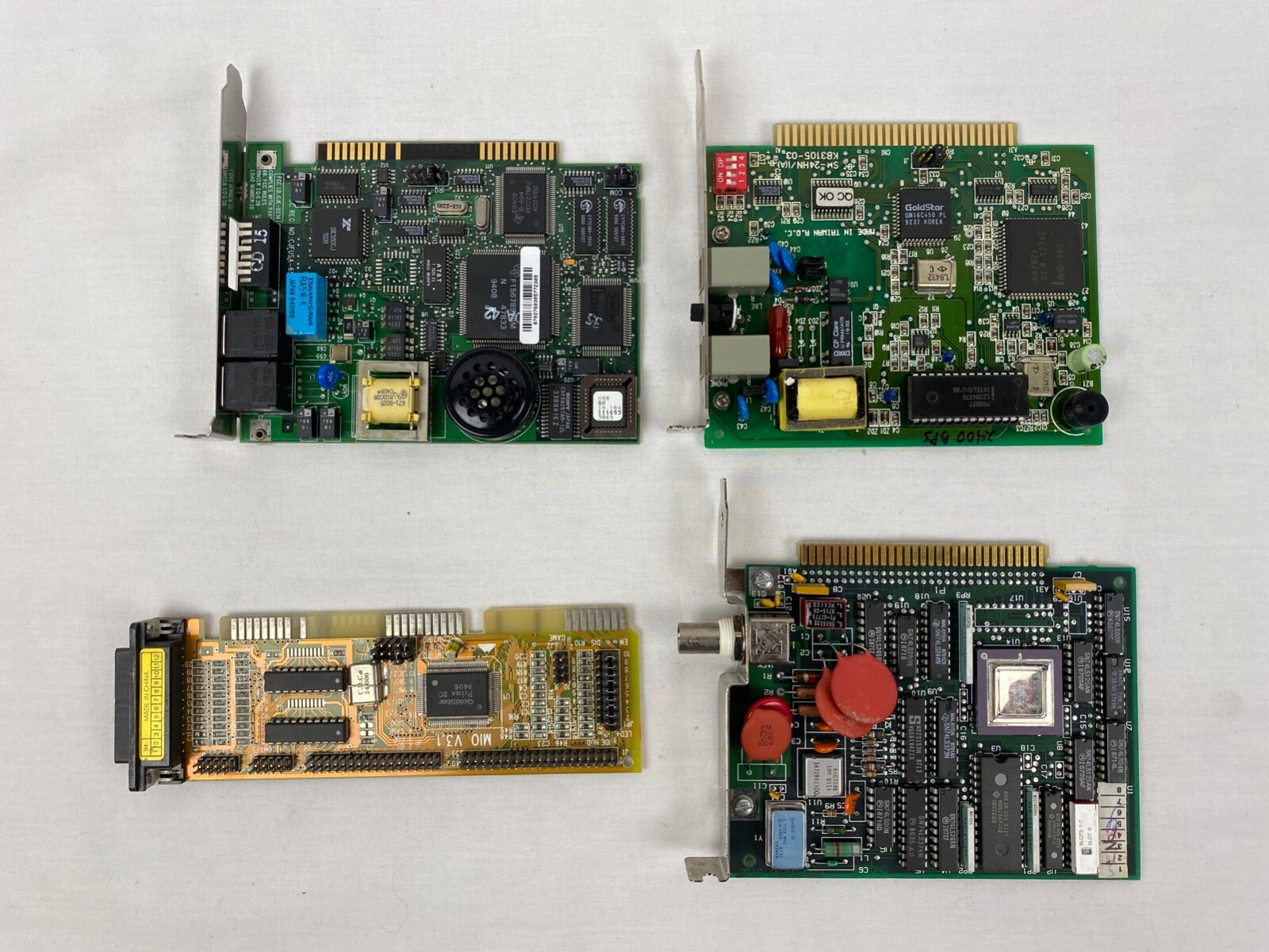 Vintage Lot Of IBM Controller Cards Boards Goldstar COAX FAX MODEM *UNTESTED*