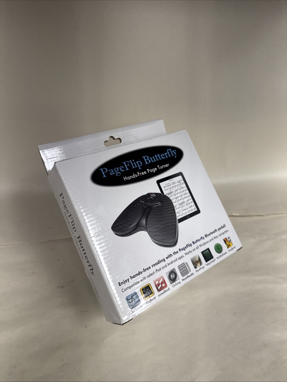 Bluetooth Page Turner Pedal for Books - PageFlip Butterfly Pedal System