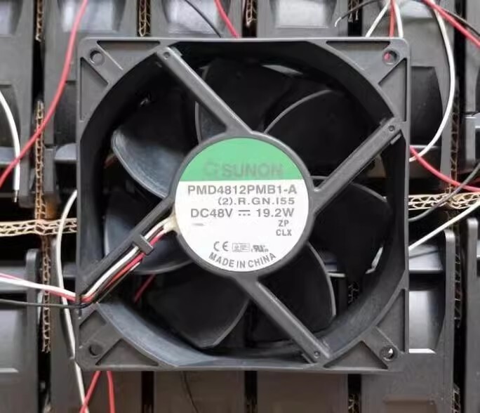 SUNON PMD4812PMB1-A (2) R.GN I55 DC48V 19.2W 12CM 3-Wire Cooling Fan