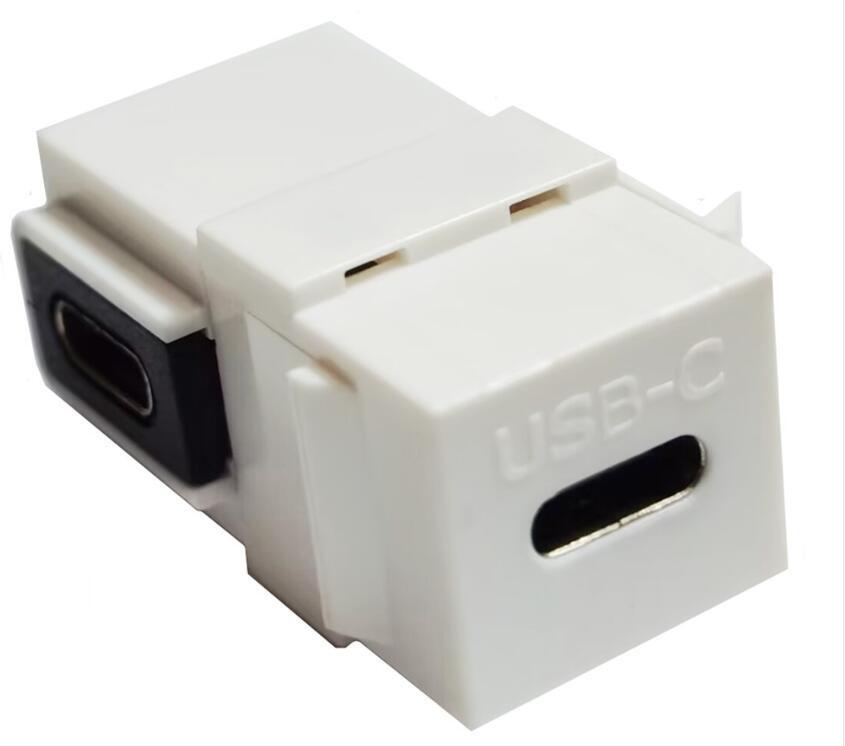 USB-C 3.1 Female to Female Inline Keystone Coupler For PC Galaxy Note 8 PCs G6