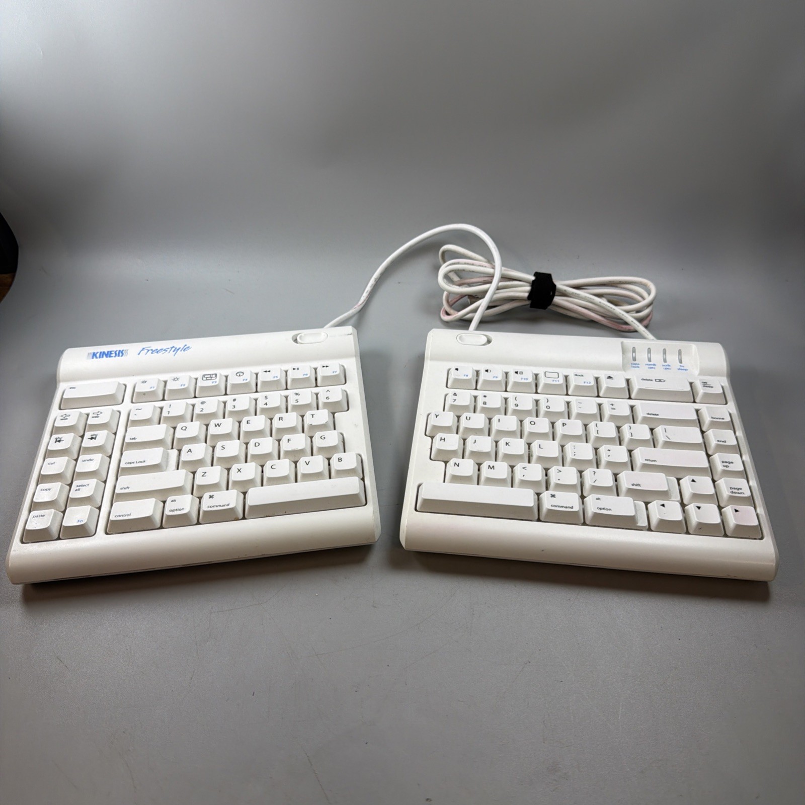 KINESIS Freestyle Solo Ergonomic Keyboard Model KB700PBUS White US Layout Tested