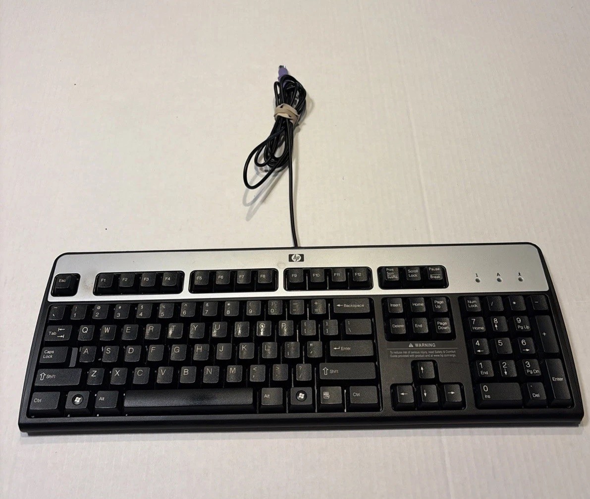 Computer  Keyboard Hewlett Packard Hp Electronics Wired Connect  Model KB-0316