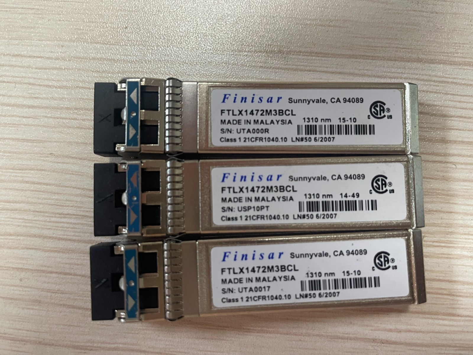 Finisar FTLX1472M3BCL compatible with 10GBASE-LR SR-1 SFP+ 1310nm 10km