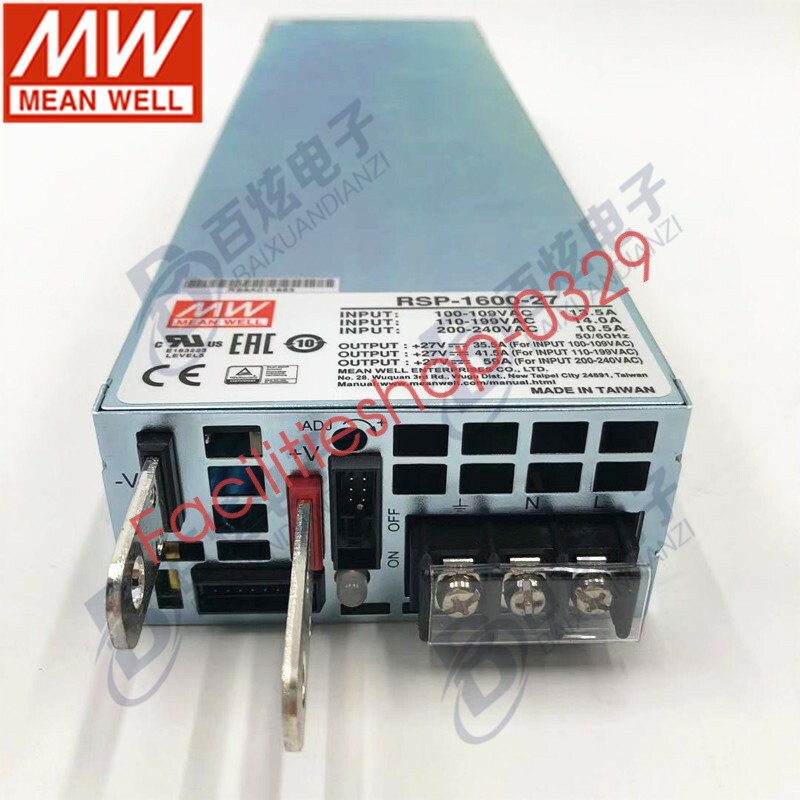 1pcs MEAN WELL RSP-1600-27 1600W  27V 59A PFC switch power supply DHL/FedEx