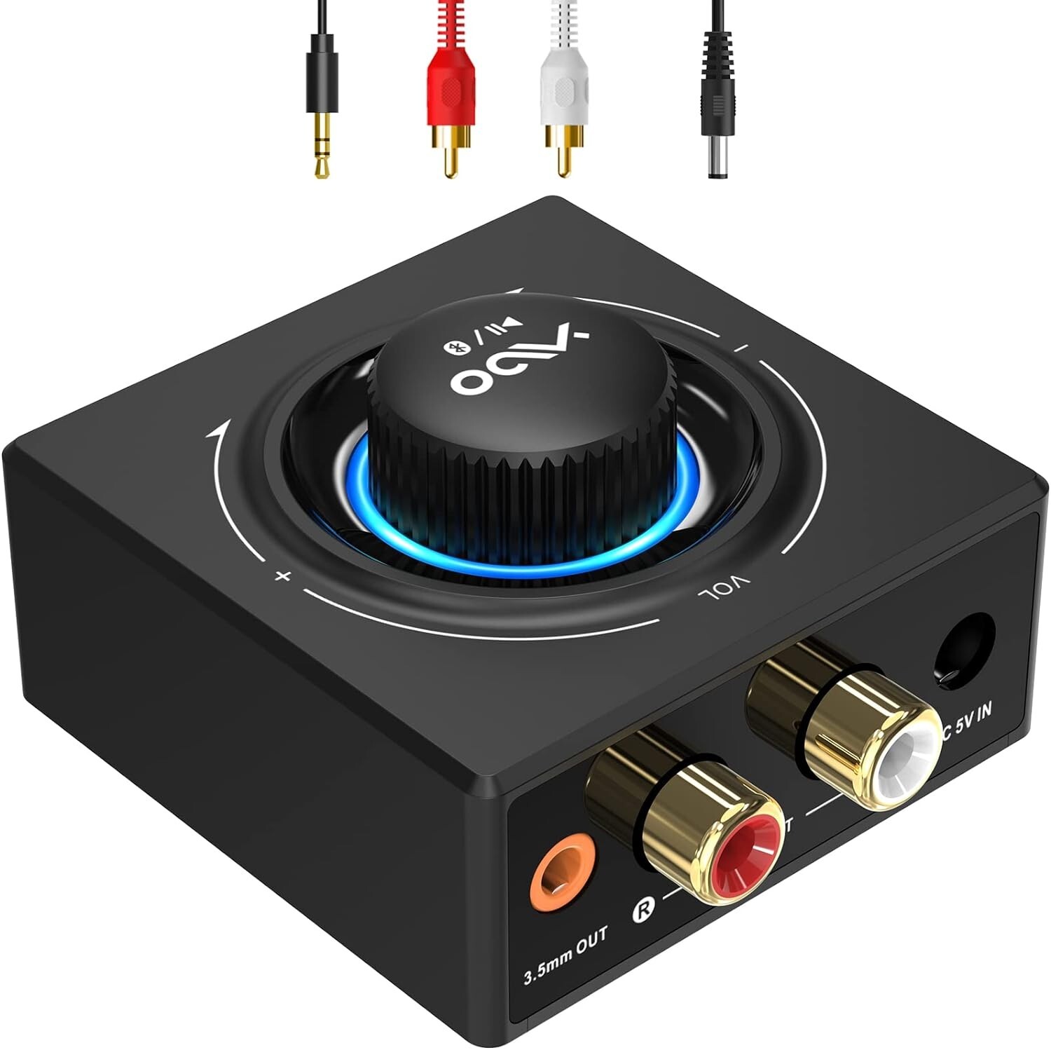 YMOO B06T3 Bluetooth 5.3 Receiver,SBC AAC Bluetooth Audio Adapter for Home Stere