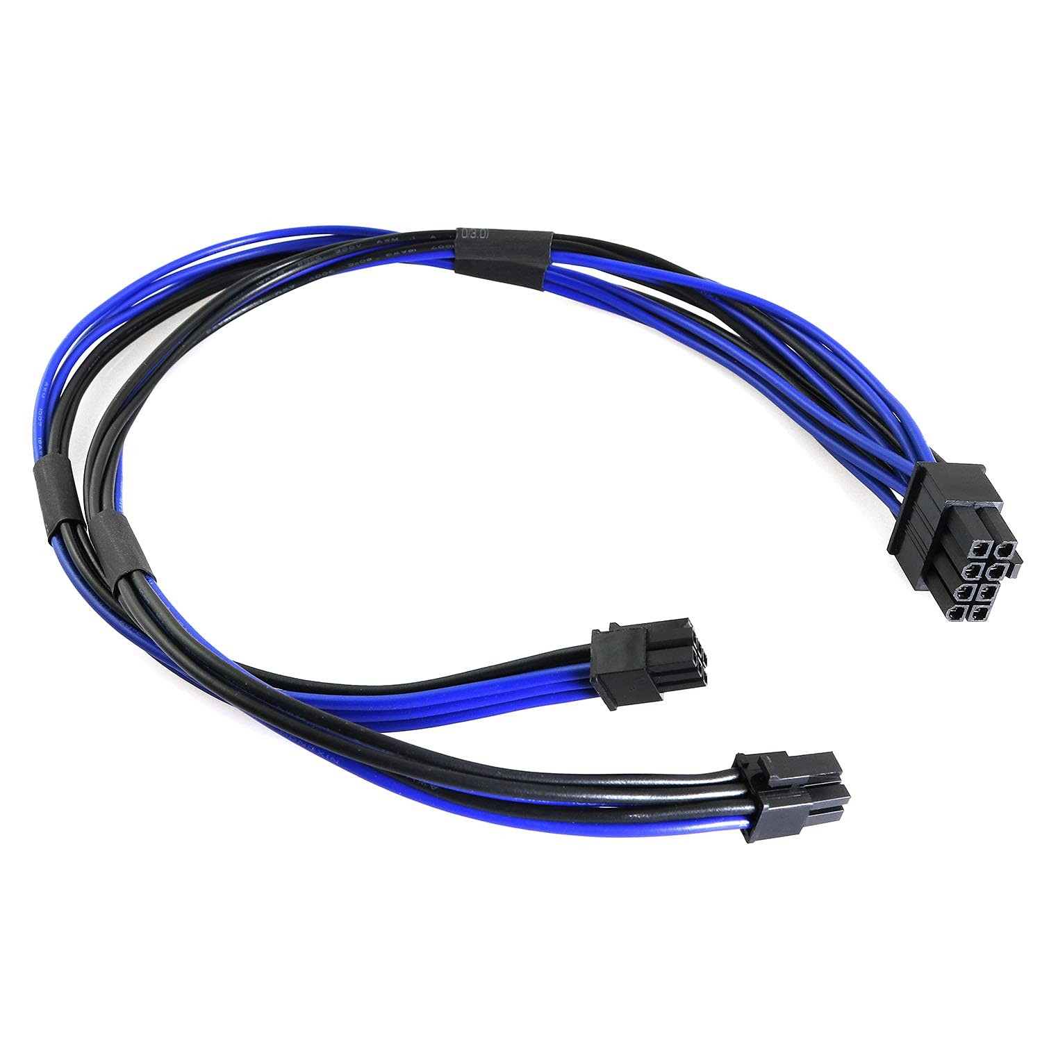 BLLNDX Dual Mini 6 Pin to 8 PCI Express Video Card 15.7 inches, Blue
