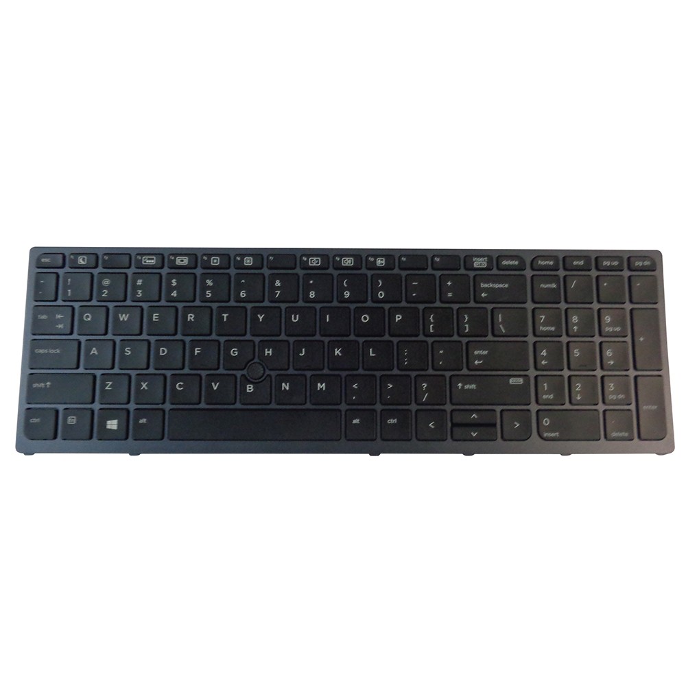 Backlit Keyboard w/ Pointer for HP ZBook 15 G3, 15 G4 Laptops