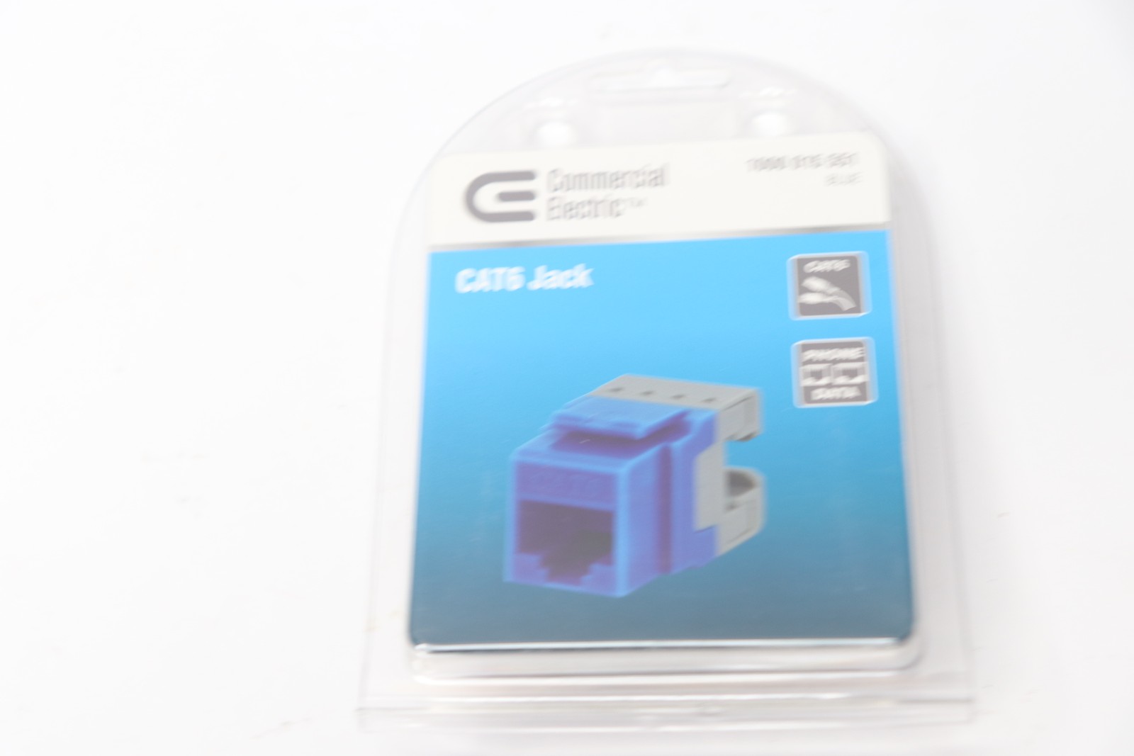Commercial Electric Category 6 Jack - Blue