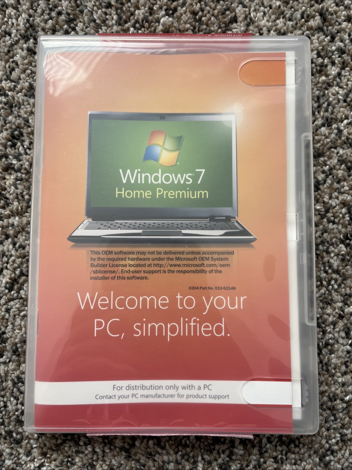 Microsoft OEM System Builders Pack Windows 7 English 32-bit DVD 1PK