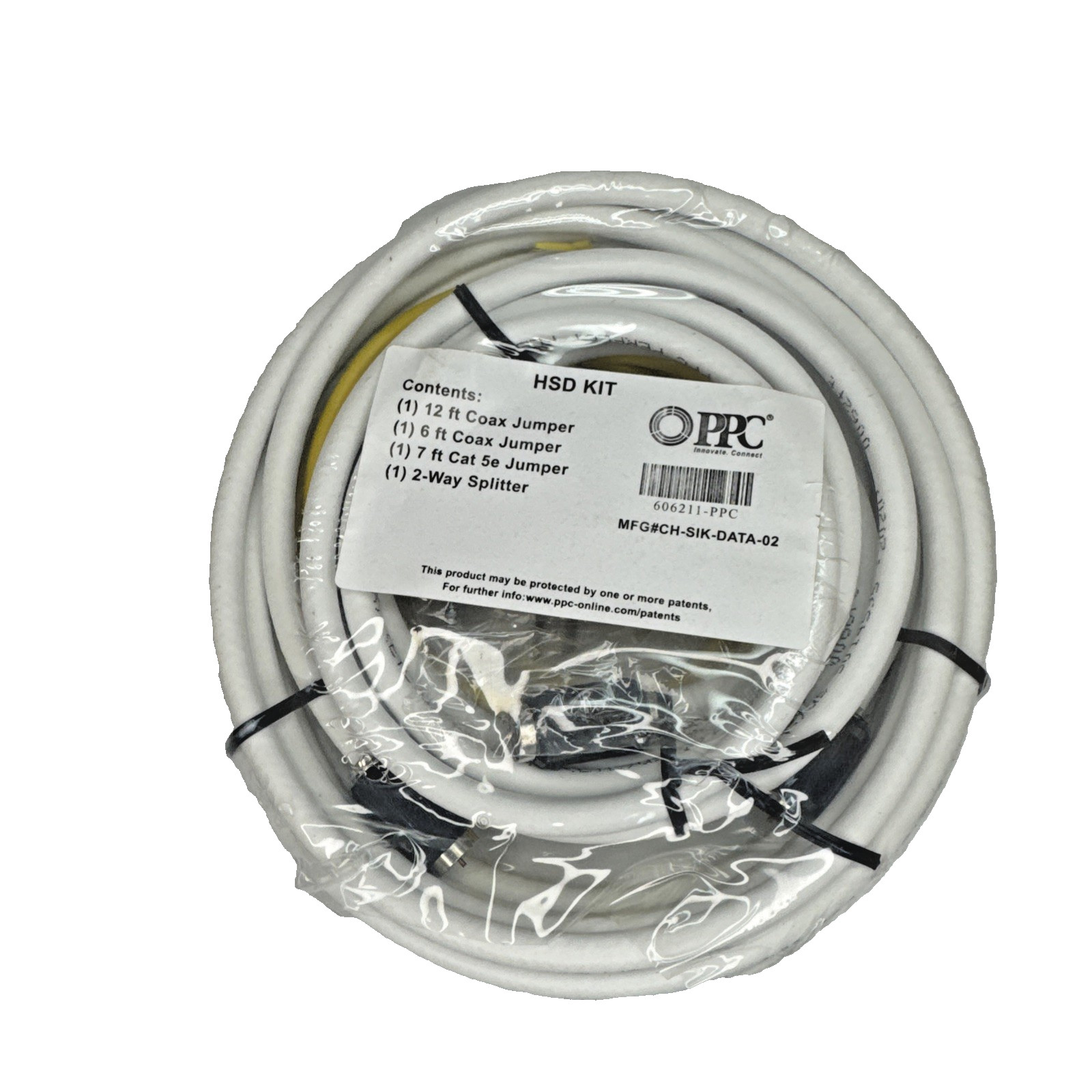 PPC HSD Kit 12ft Coax Jumper 606211-PPC New Factory Sealed
