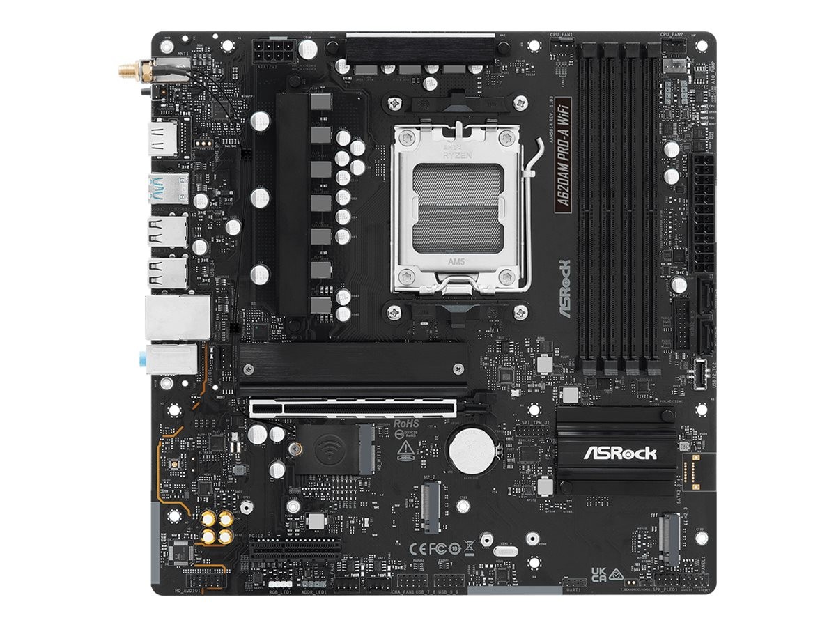 ASRock A620AM Pro-A WiFi Motherboard micro ATX Socket AM5 AMD 90-MXBSY-A0UAYZ