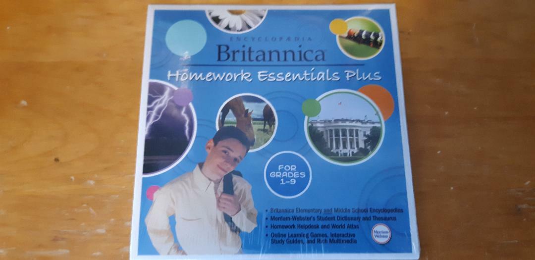 Encyclopedia Britannica homework essentials plus pc